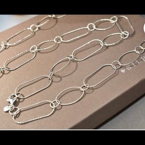 Silpada link textured necklace